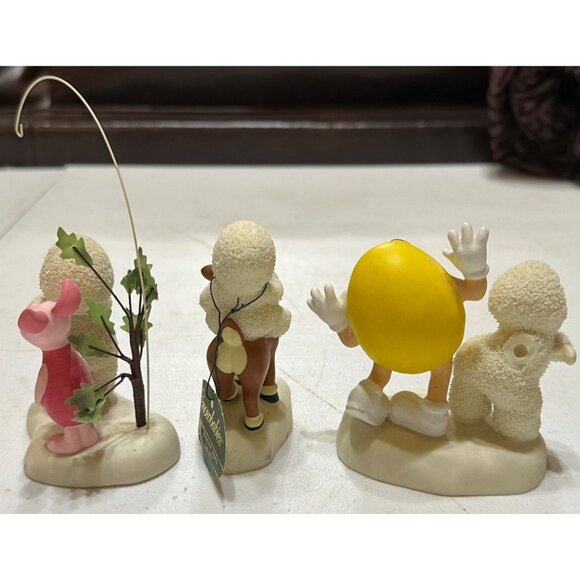 Vintage Set of 3 White Snowbabies Holiday Porcelain Figurines (SEE PICS/READ) - Picture 2 of 16